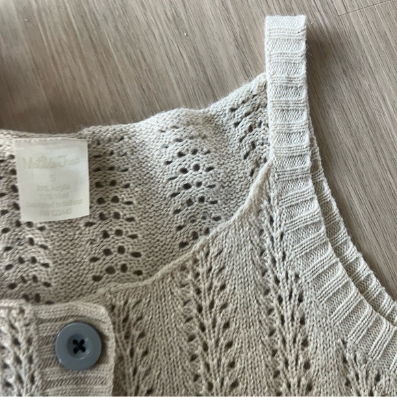 Matilda Jane Sweater Dress Jumper Sleevless Tan Knit Wool Small - Picture 7 of 9